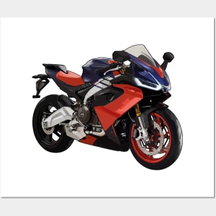 2021 RS 660 Bike Illustration Posters and Art